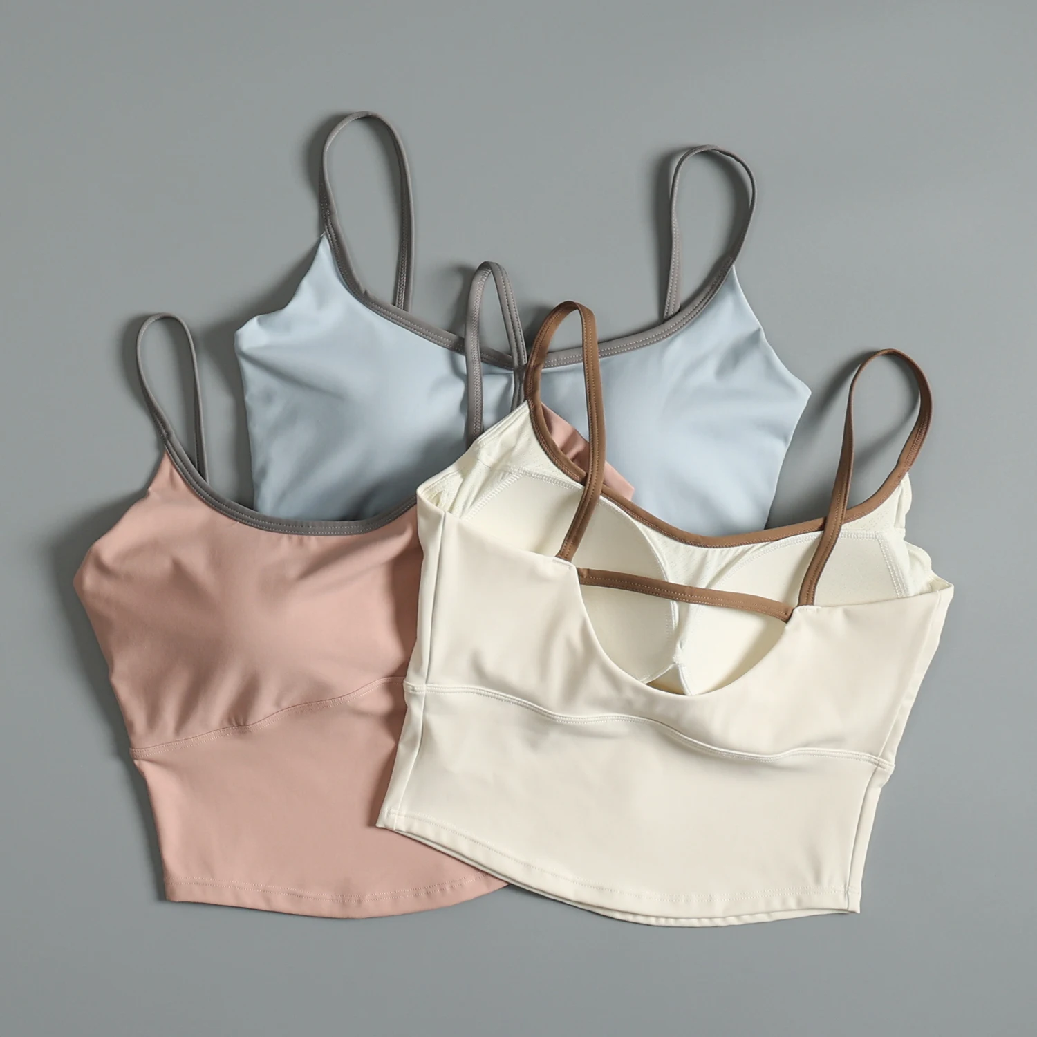 

Backless sports bra for women; one-piece yoga exercise innerwear for summer; shock absorption during fitness training