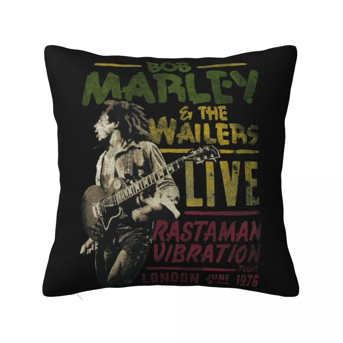 Bob Marley The Wailers Rastaman Vibration Tour Official Mens Unisex Music Hot Pillow Case