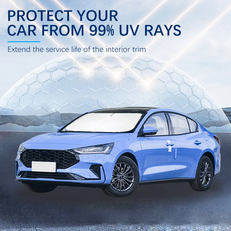 

Солнцезащитный козырек на лобовое стекло автомобиля, складной зонтик, блокирующие УФ-лучи для Ford Focus MK2 MK4 MK3