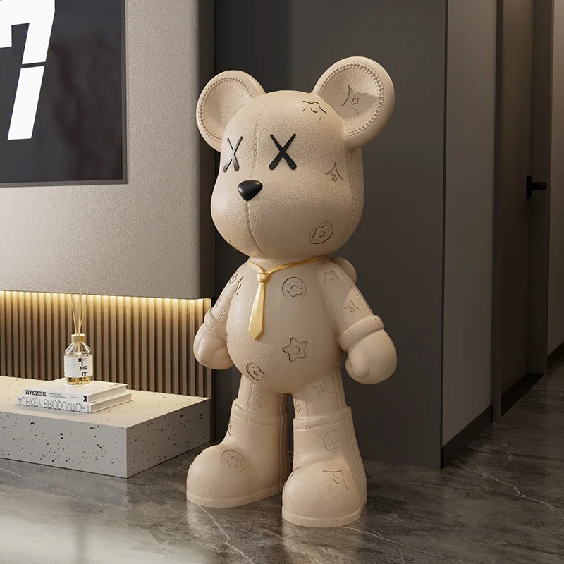 Fashionable Violent Bear Ornaments Large Floor-standing Living Room Decorations Home TV Cabinet Sofa Side High-end Gift