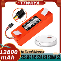 14.4V Robotic Vacuum Cleaner Battery For Xiaomi Roborock Replacement Battery For S50, S51, S55, S60, S65, S5 MAX, S6 Parts