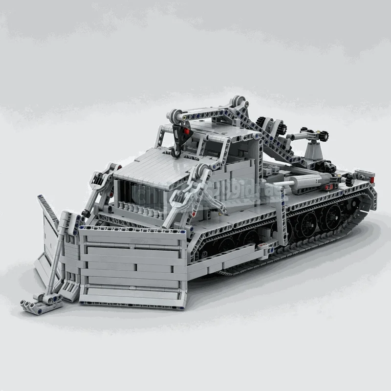 1630PCS BAT-M Heavy Bulldozer Engineering Vehicle Model Custom Puzzle Technical DIY Assembly Toy Construction Machinery Blocks