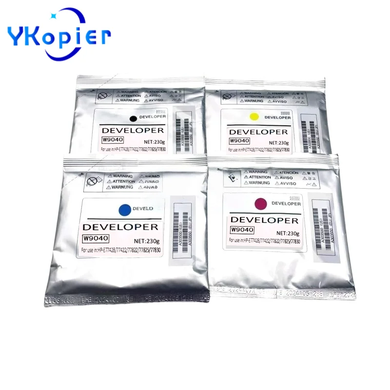 

230G W9040 CMYK Developer Powder For HP E77822 77825 72530 77830 77840 77850 Premium Quality Compatible Developer