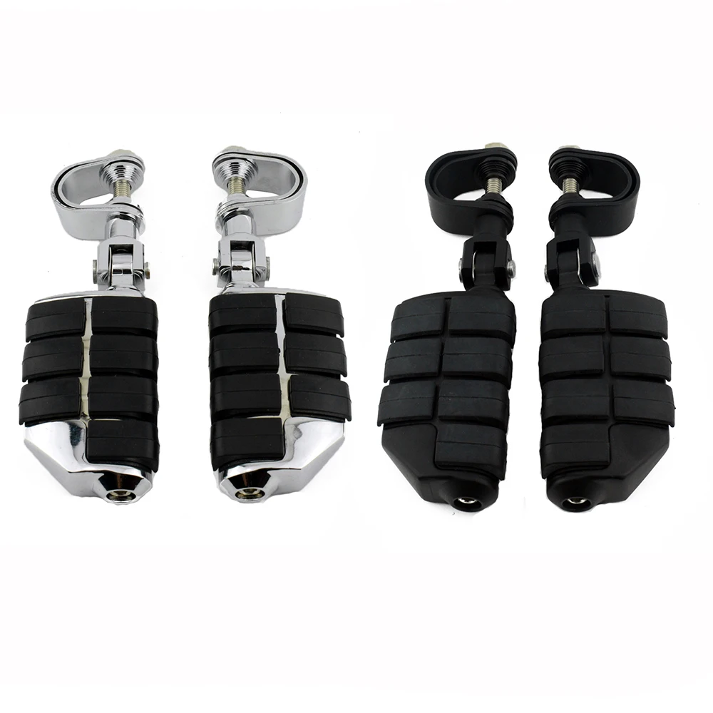 

1 1/4" Motorcycles Highway Crash Bar Foot pegs Rest Clamps Engine Guard Mounts For Harley Sportster Honda Davidson Street Glide
