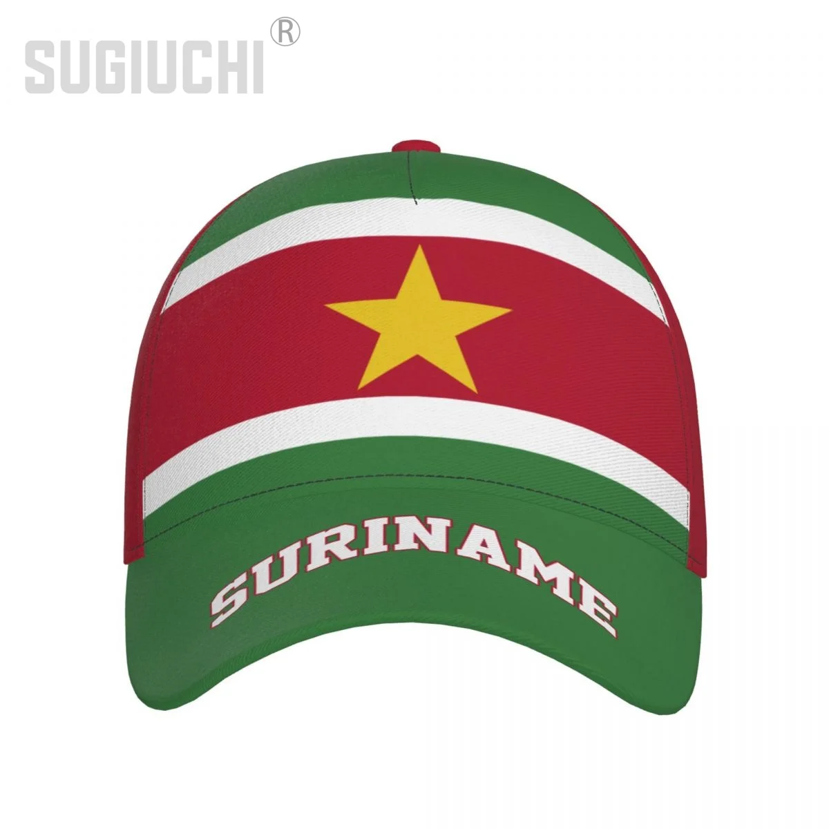 Unisex 3D Suriname Flag Surinames Adult Baseball Cap Patriotic Hat for Baseball Soccer