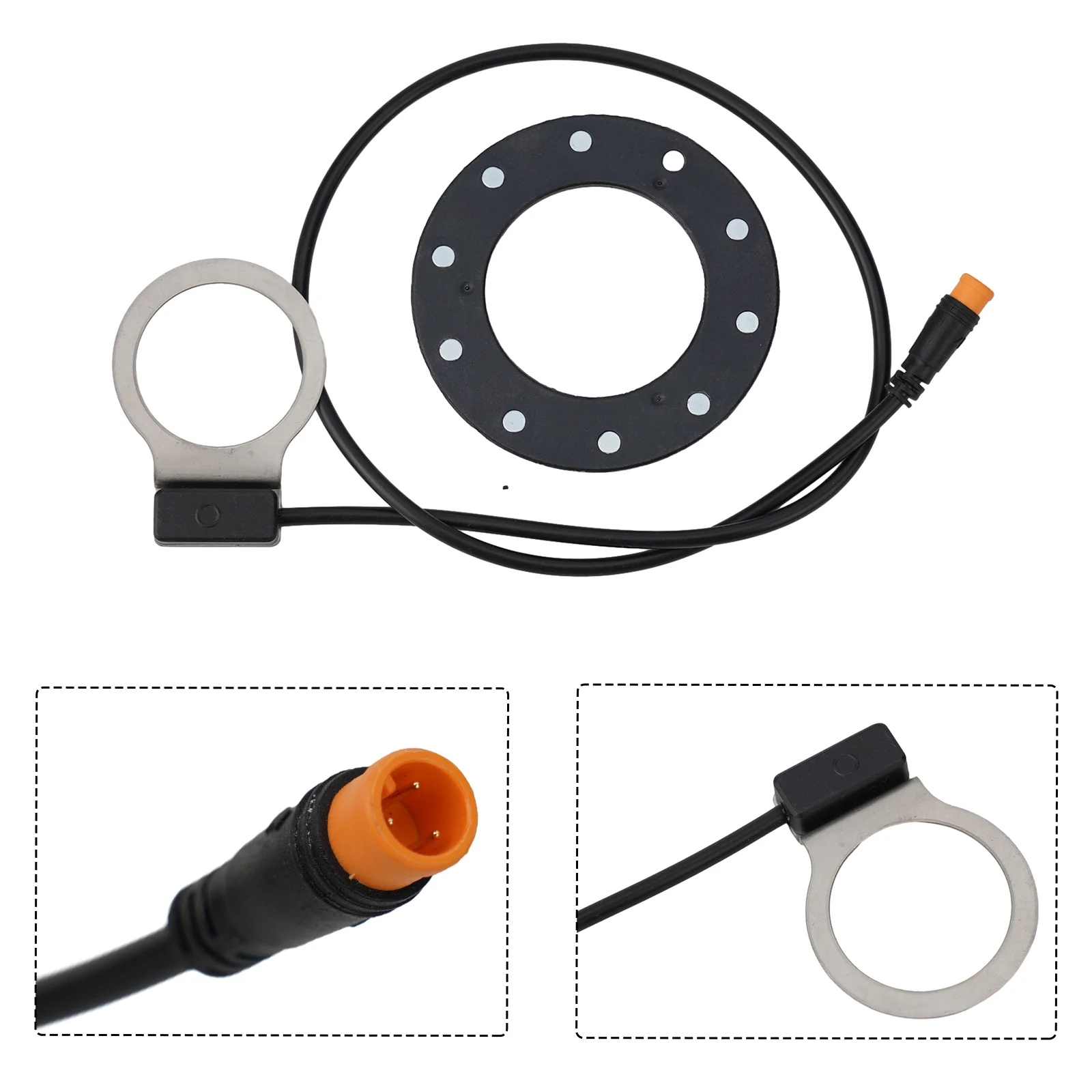 1 Set E-bike Sensor Electric Bicycle BZ-10C Magnets PAS Pedal Assistant Sensor Waterproof Interface Cycling Accessories