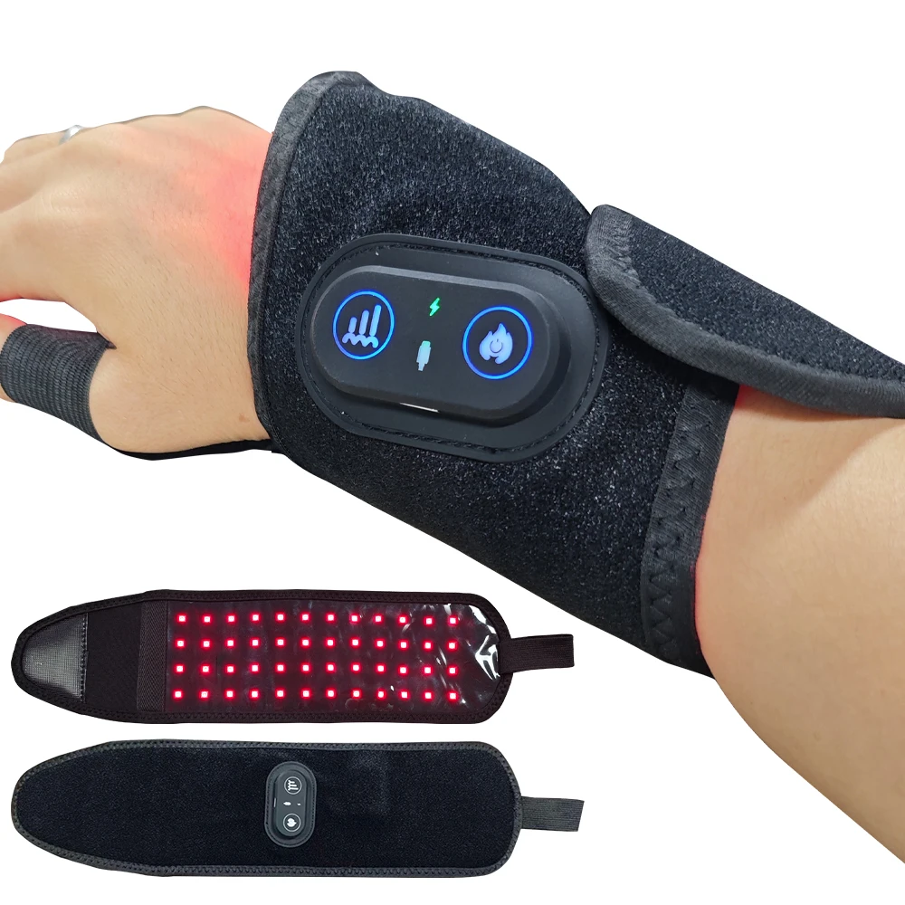 

2025 Wholesale Good Price Rechargeable 48pcs Dual Chip 660nm 850nm LED Infrared Wrist Therapy Wrap DC5V