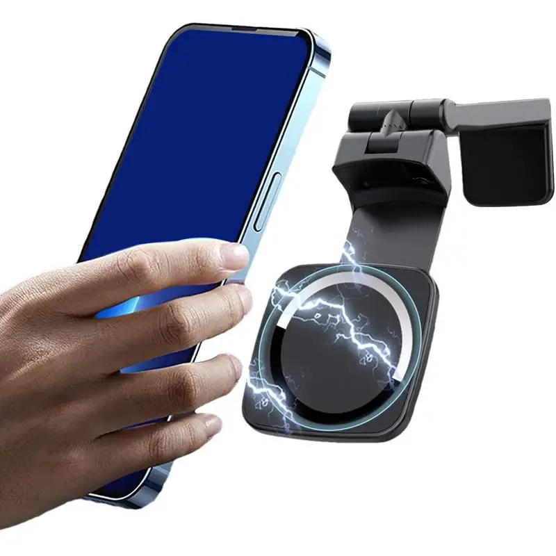 Magnetic Airplane Phone Holder Phone Holder Clamp For Desktop Travel Phone Mount 360 Degree Rotation Plane Phone Holder For