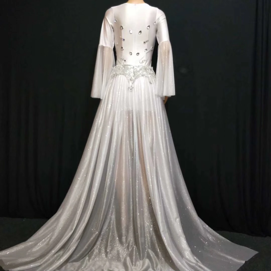 Rhinestone Headwear ยาวผลกําไรในรอบชุด Hook ดอกไม้ Hollow ชุดมินิเซ็กซี่อุปกรณ์เสริมชุดราตรีเครื่องแต่งกายชุด