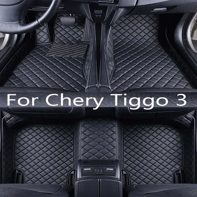 

Car Floor Mat for Chery Tiggo 3x 2 DR3 2017~2023 2018 2019 Foot Panel TPE Liner Interior Carpet Pad Custom Cover Rug Accessorie