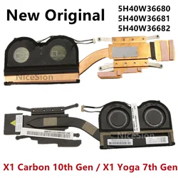 New Original For Laptop Lenovo ThinkPad X1 Carbon 10th X1 Yoga 7th Gen 2022 CPU Cooling Fan Heatsink 5H40W36680 5H40W36681