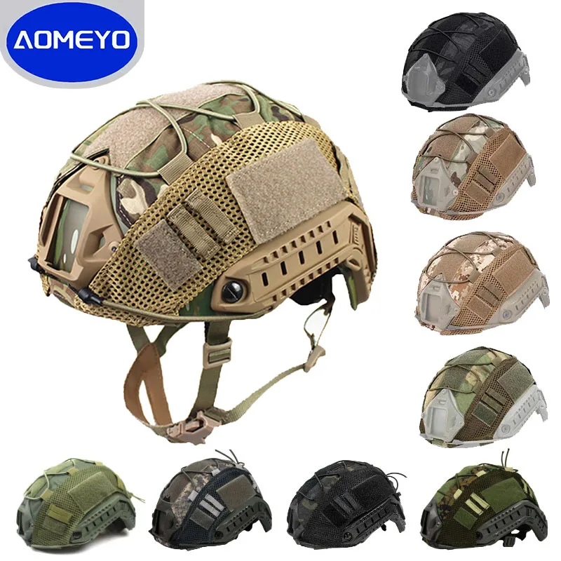 Tactical Helmet Cover for  Fast MH PJ BJ Helmet Airsoft Paintball Army Helmet Cover Military Accessories Cycling Net Helmet Cove