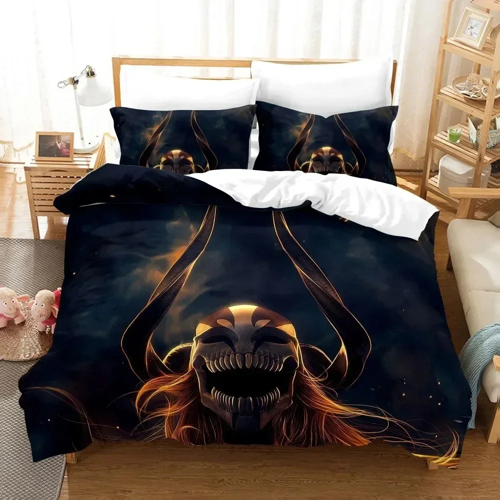 Anime Bleach Toushirou Ichigo 3D NEW Duvet Cover Pillowcase Bedding Set Adult Boy Girl Bedroom Decoration Single Double Large