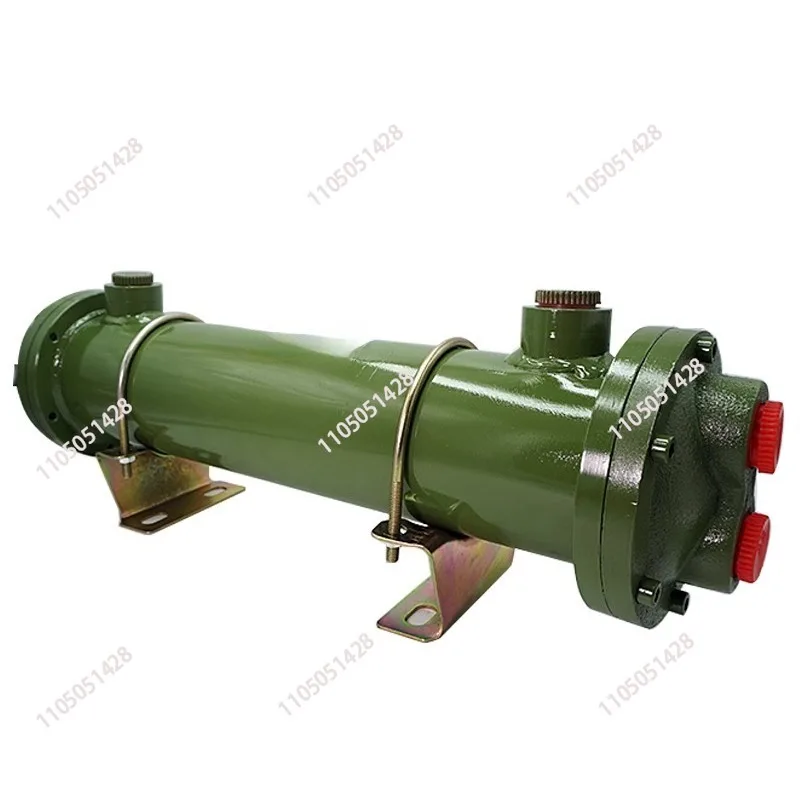 OR-150 Tubular Water Cooler Hydraulic Oil Heat Exchanger With 32 Copper Tubes Inside