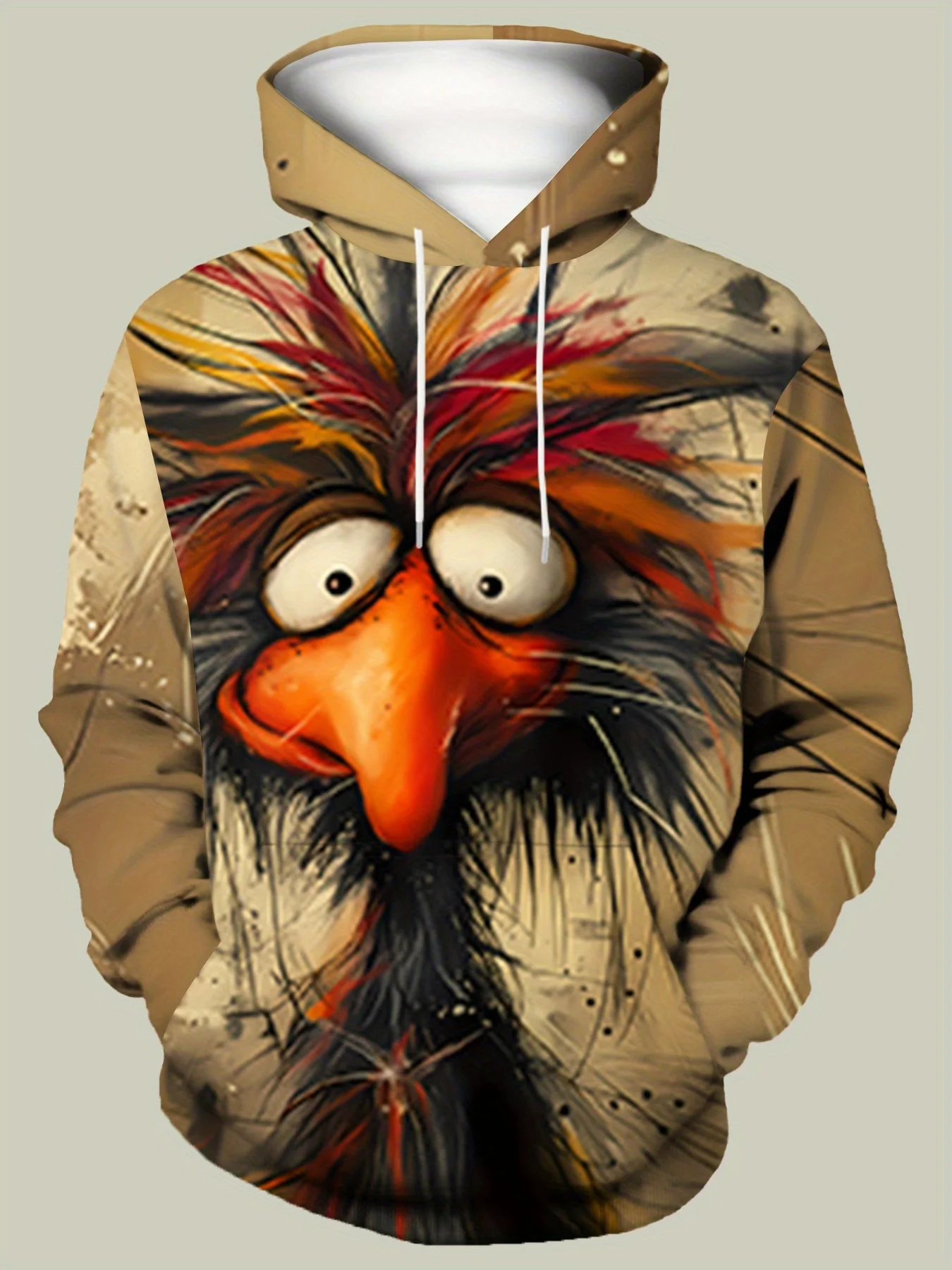 

Funny Animal Graphic Men's T shirts Cartoon 3D Chicken Printed Short Sleeve Tees Street Fashion Crew Neck Pullover Men Clothing