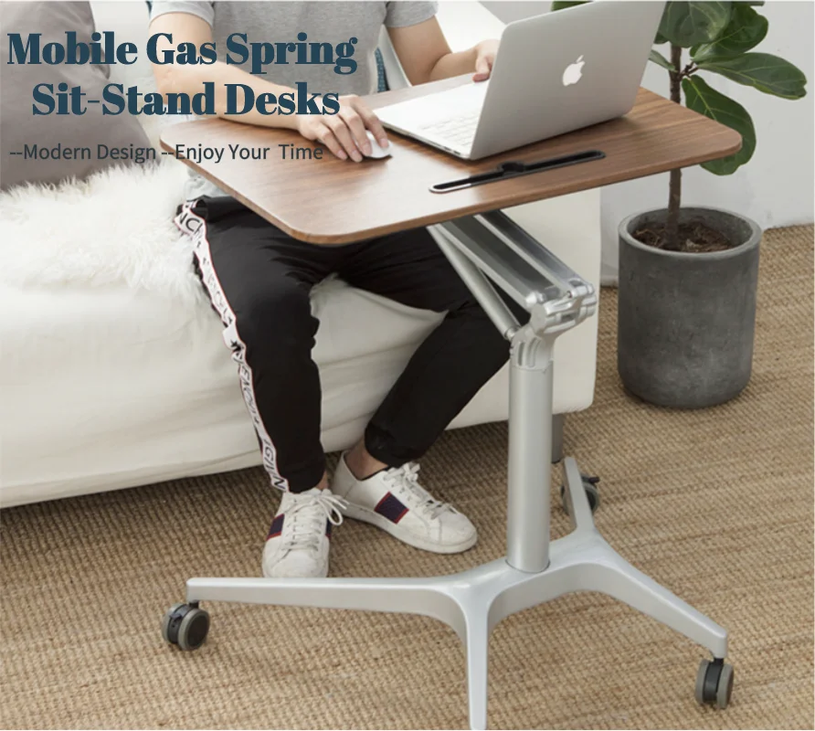 pneumatic gas lift height adjustable desk gas spring standing desk