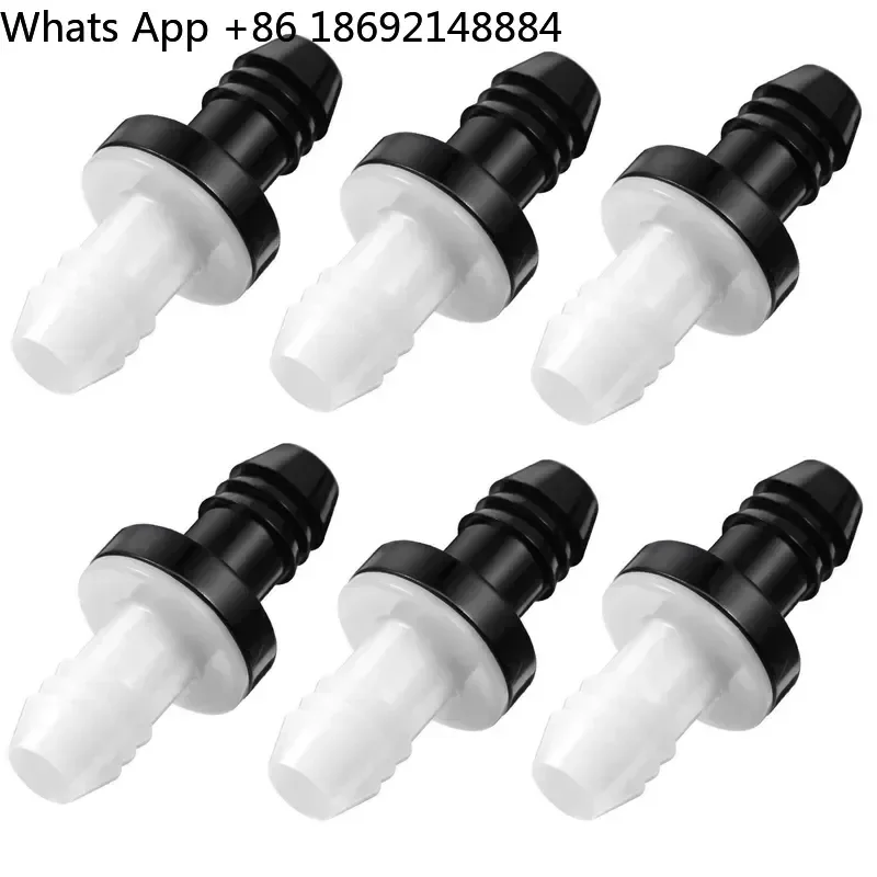 6 Pack 3/8 Inch 10 mm Water Check Valves One Way Plastic Miniature Food Grade Check Valves for Universal Use