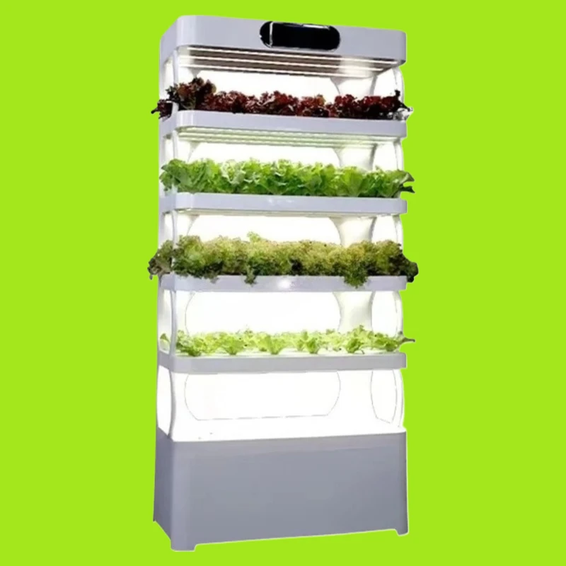 

Indoor Porch Hydroponic System Home Smart Farm Hydroponic Tower Led Light Plant Garden Pots Vertical Hydroponics Growing Boxes H