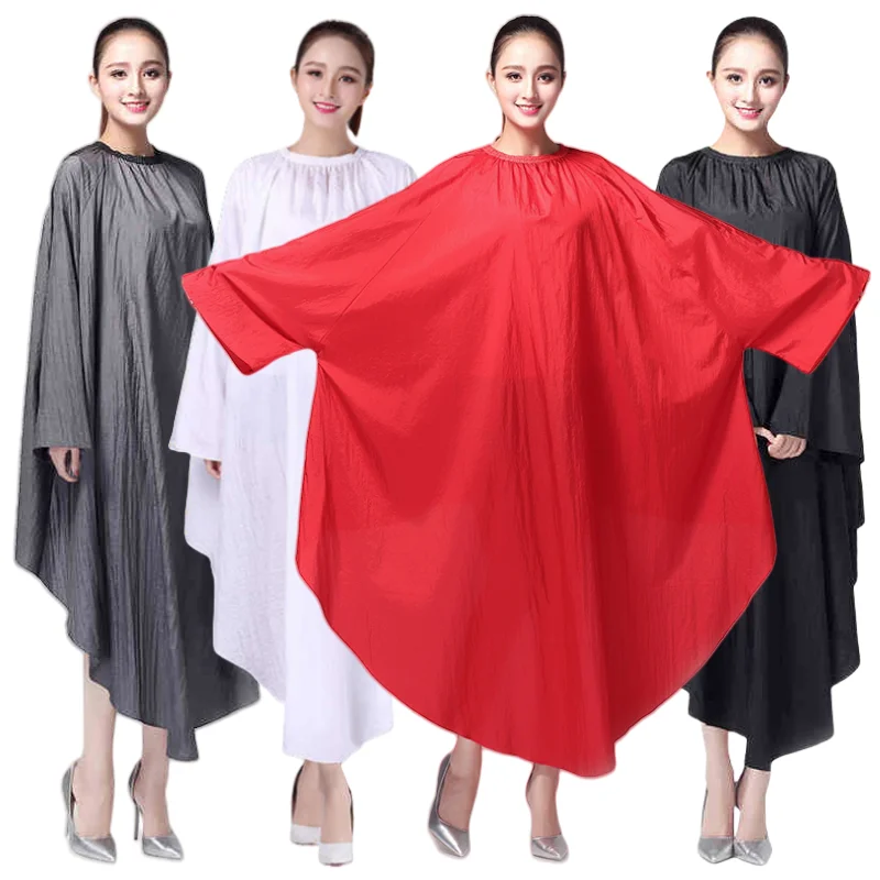 Long Sleeve Hair Cutting Cloth Hairdressing Cloaks Hair Salon Hairdresser Capes Beauty Salon Guest Robe Barber Haircut Shawl