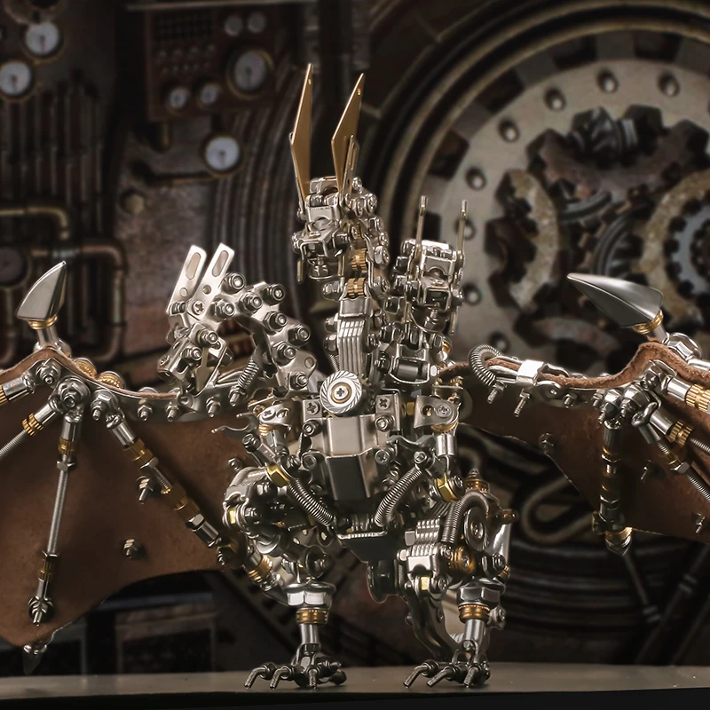 Yemo Dragon Modello in metallo Figurina da collezione Decorazioni per il desktop Regalo di festival di artigianato di fascia alta