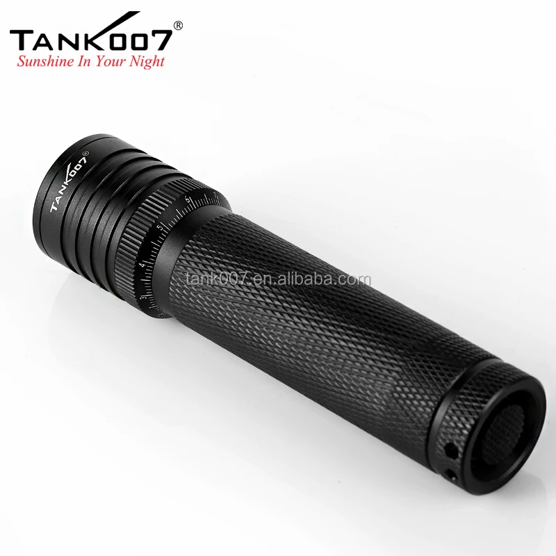 Tank007 TK737 Zoom Focusing Adjustable 500 Lumen Tactical Flashlight for Hunting Emergency Cycling