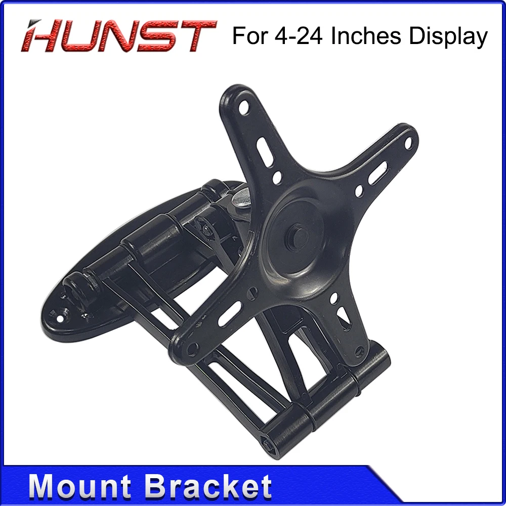 HUNST TV Disply Mount Bracket Black 160*160mm for For 4-24 Inches Display & Laser Marking Machine Monitor Stand