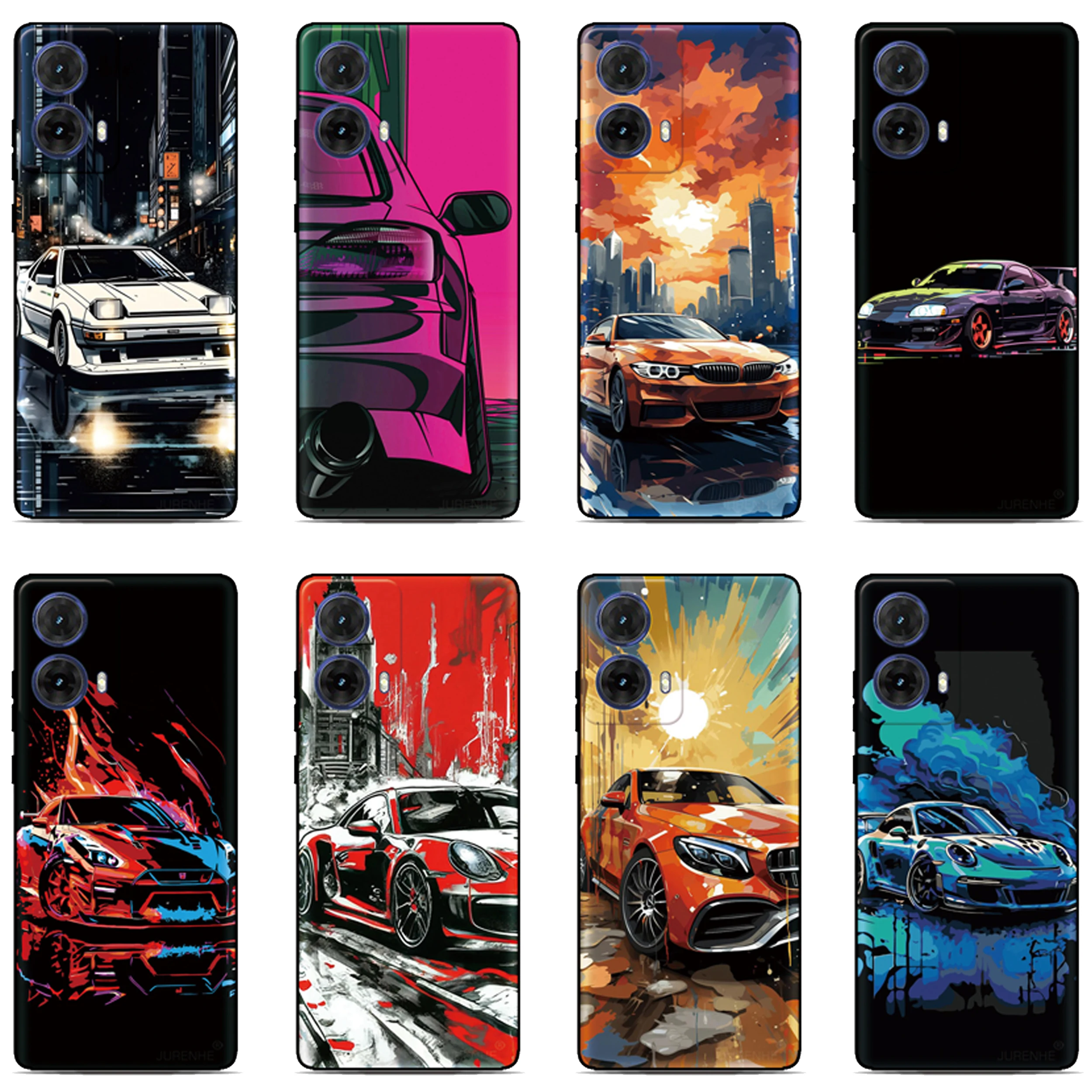 Funda adhesiva para teléfono con diseño de coche, para Oukitel C69 C3 C2 C68 C62 C61 C57s C57 C58 P1 C1 Pro C59 C53 C51 C50 C38 C36 C35 C21 WP50