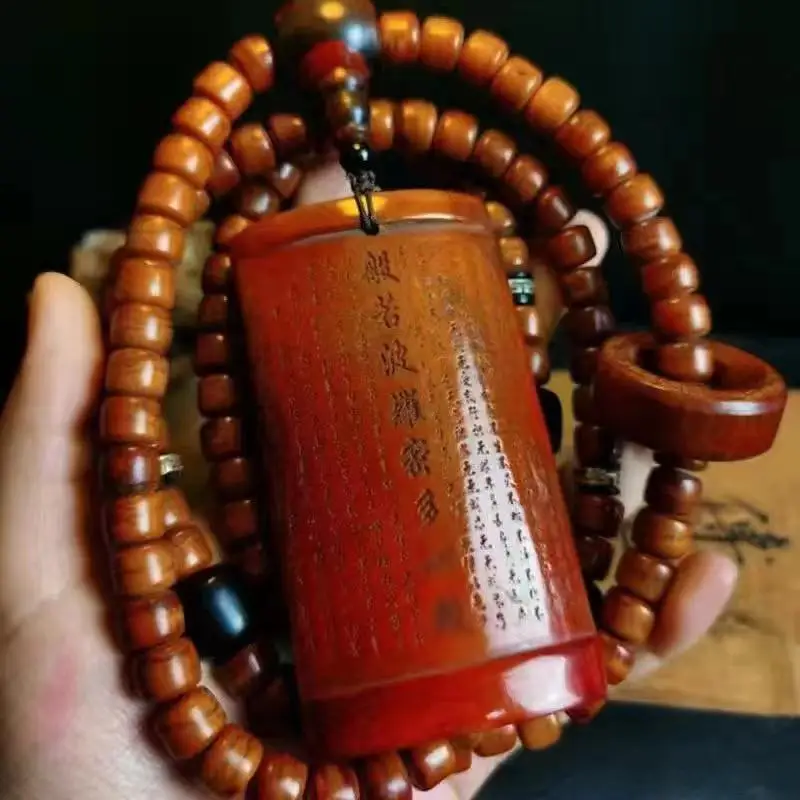 

Браслет из кости быка, 108 элементов, в стиле Вэньвань