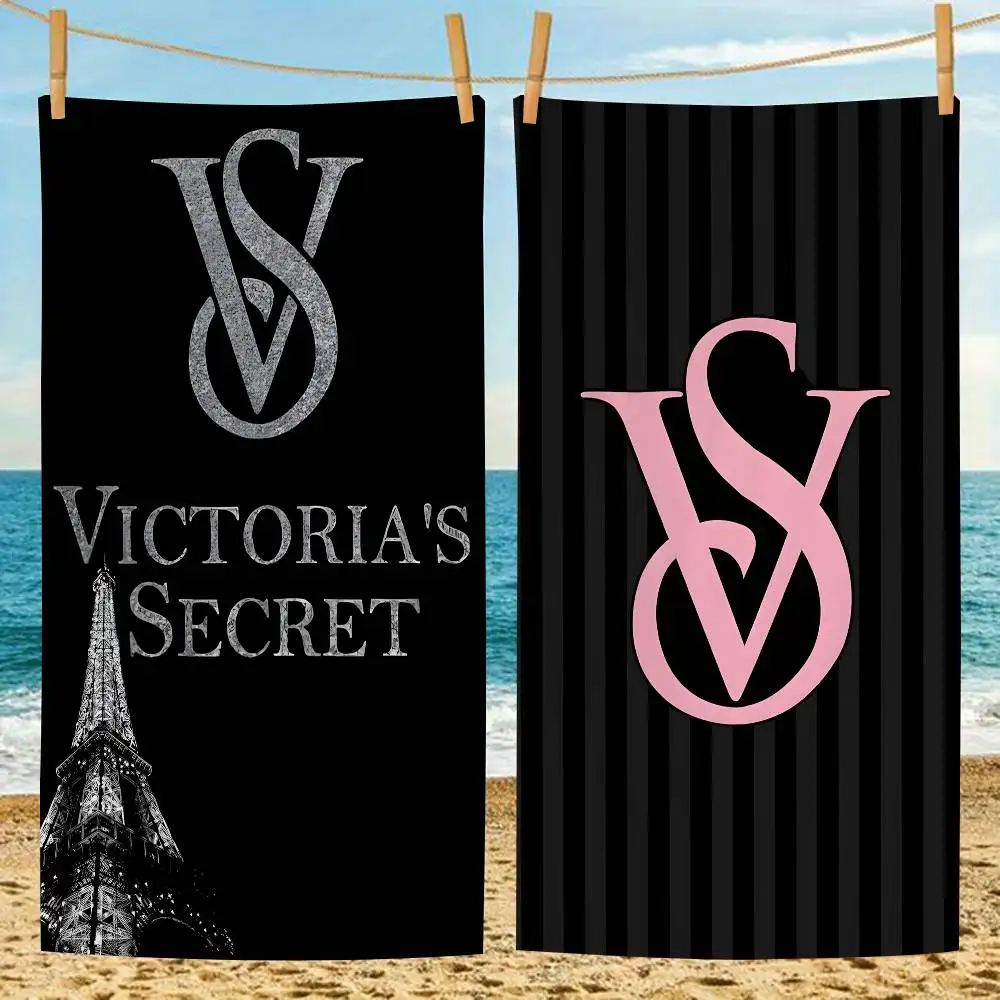 Cartoon Logo Victor V-Victorias S-Secret Anime Beach Swimming Towel Soft Absorbent Washcloth Children's Gifts for Kids Travel