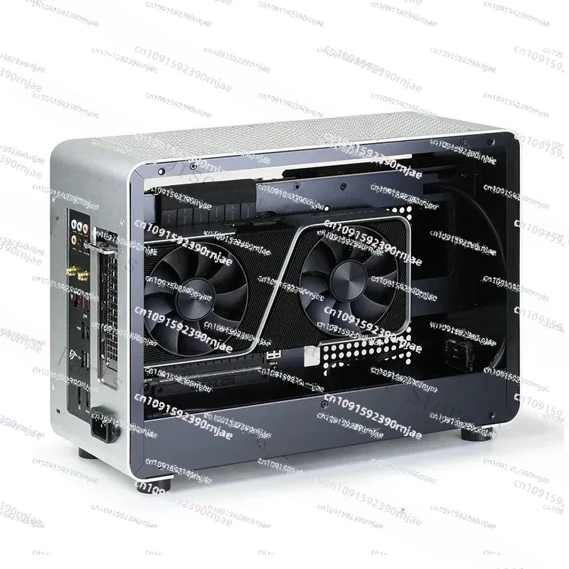 Geeignet für GEEEK G1-SE Vollaluminium Gehäuse mit Transparenter Seitenwand A4 ITX Kleines SFX Netzteil Tragbare Host-Kühlung