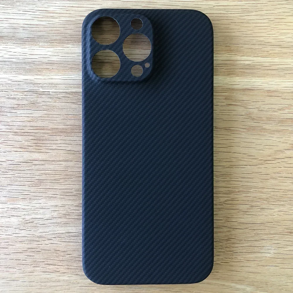 Phone black case for Apple iPhone 16 Pro Max ip16pm 16pm Kevlar case real Aramid Carbon Fibe case Geometric lightweight 01