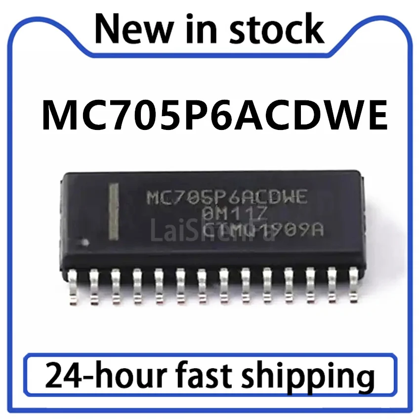 1PCS New MC705P6ACDWE MC68HC705P6ACDWE SMT SOP-28 Microcontroller Chip in Stock