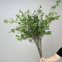 Artificial Milano Leaves Green Plants Floral Real Touch Simulation Plant Home Garden Decoration Milano Leaf Bedroom Decorative