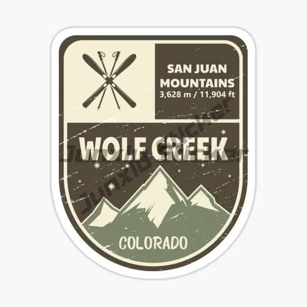 WOLF CREEK San Juan Mountains Colorado Hiking/Climbing/Mountain Bike Sports Car Stickers Vinyl Self Adhesive Decorative Decal