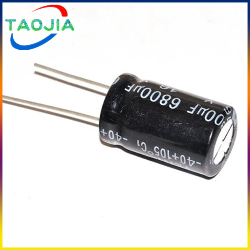 5pcs 6800uF 16V 6800MFD 16Volt 16*25mm Aluminum Electrolytic Capacitor Radial 6800mf16v 6800uf16v 16v6800mf 16v6800uf