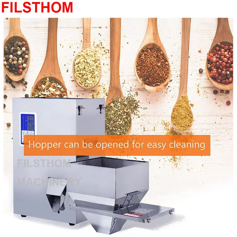 Particle Granule Powder Quantitative Weighing Filling Machine Rice Flour Coffee Bean Seasoning Chili Spice Seeds Grains Nuts