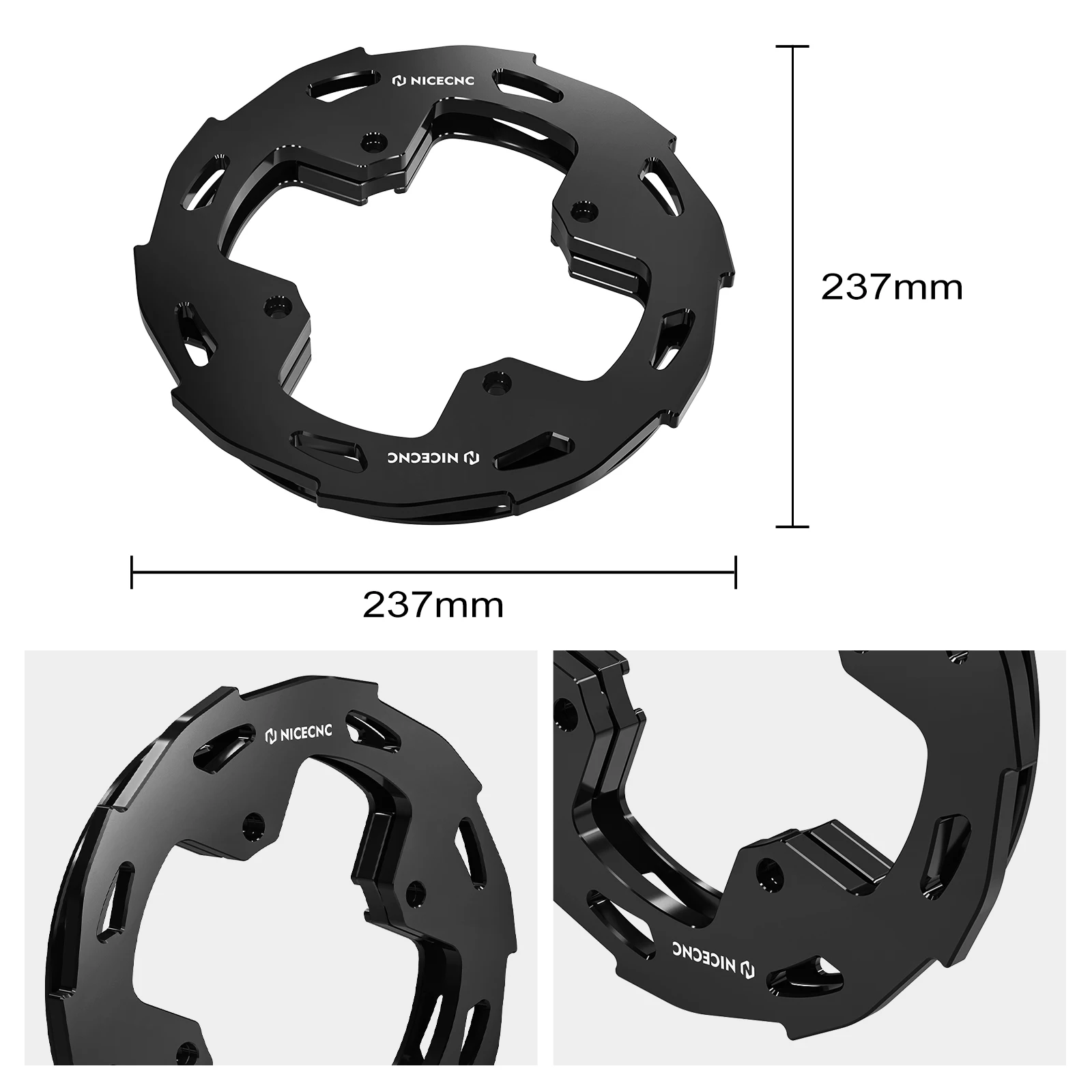 NICECNC Kettenradschutzabdeckung für Honda TRX450R TRX450ER 2006-2014 ATV Kettenradschutz Schieber 41201-HC0-000 – Detail 11
