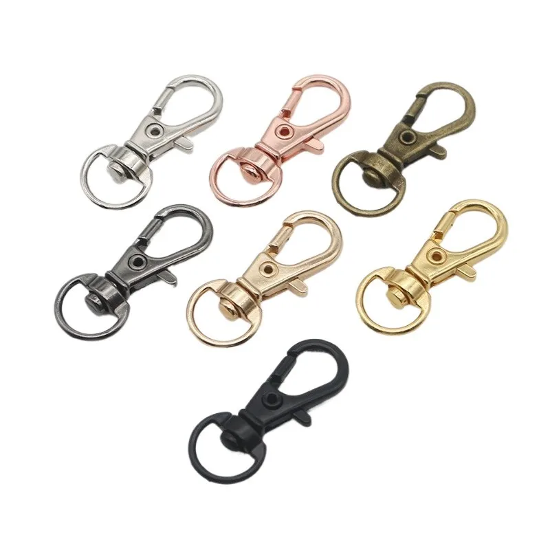 10PCS Keychain Dog Buckle DIY Keyring Pendant Buckle Luggage Buckle Hanger Jewelry Findings Clasps Hooks For Craft Making