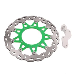 320MM Floating Front Brake Disc Rotor Bracket For KAWASAKI KX125 KX250 KXF250 KX250F KXF450 KX450F KLX450R KXF 250 450 Dirt Bike