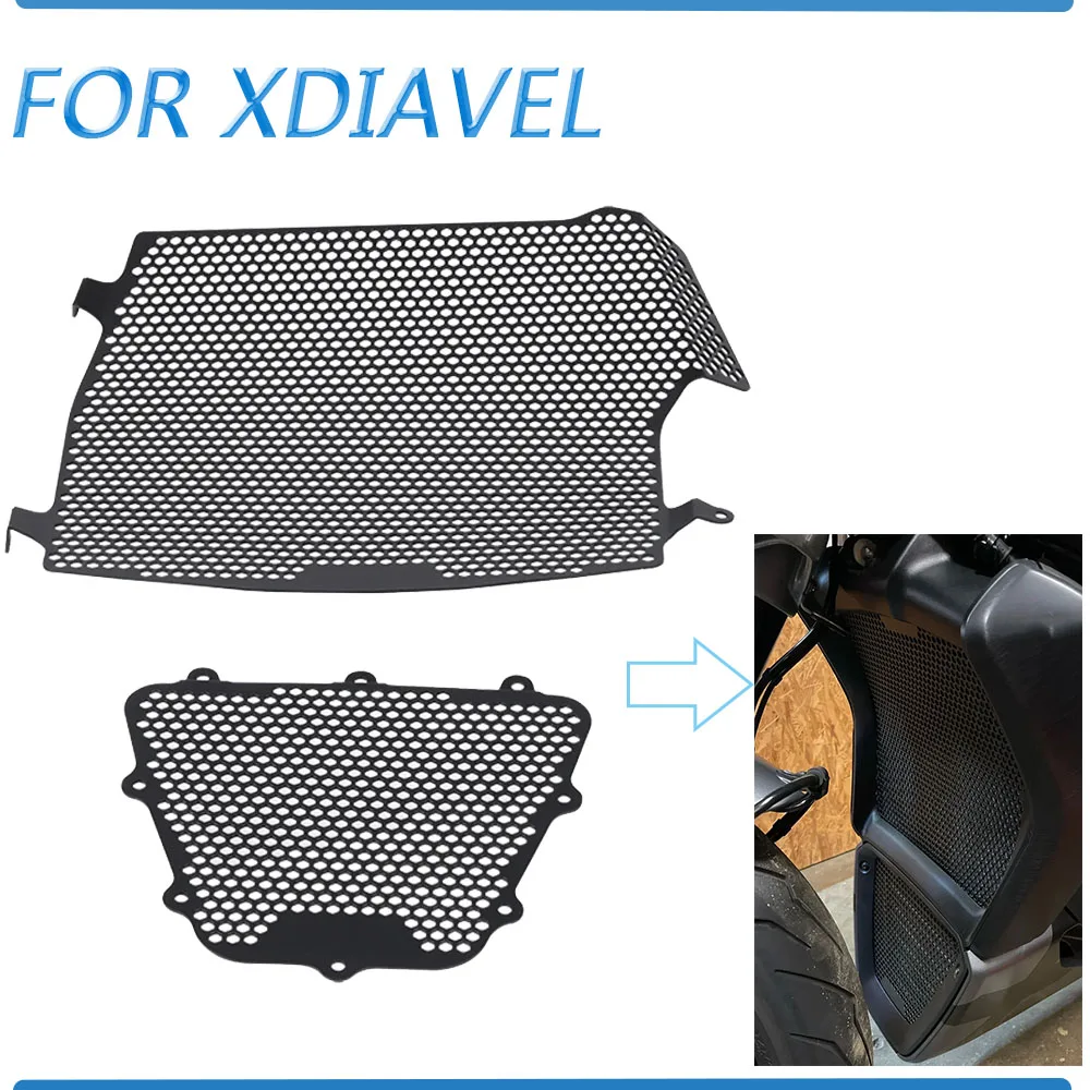 Motorcycle Radiator Grille Cover Guard Oil Cooler Grill Guard for Ducati XDiavel Nera S Dark 2024 2023 XDiave Black Star