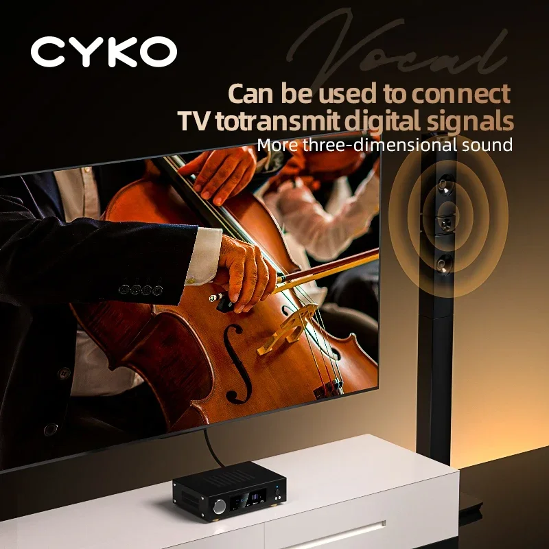 CYKO Toslink SPDIF كابل الصوت البصري الرقمي المحوري من ألياف الكربون لمكبر الصوت بلو راي Xbox 360 PS4 كابل ألياف مكبر الصوت