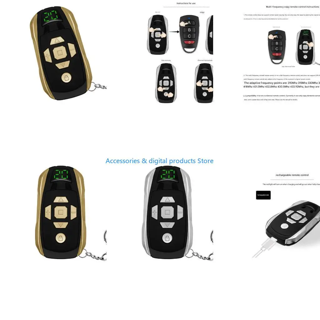 77JD Universal Copy Remote Controller 20Ch Multi Frequency Operation Duplicator