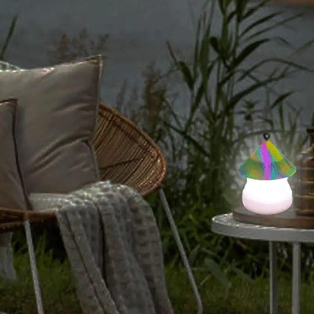 Lampu Suasana Berkemah Lipat Lampu Lembut Remote Control Lampu Sentuh Silikon Tahan Air Lampu Malam Tidur Desktop