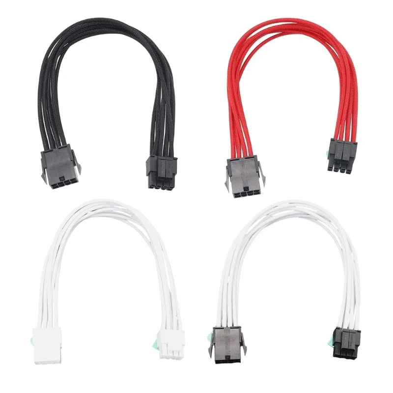 Cable extensión potencia CPU 8 pines con manga resistente fuego mejora estabilidad para tarjeta video