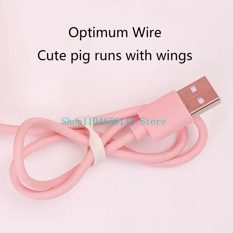 Pink Pig USB 2.0 Hub Multiport Adapter 3 in 1 Portable 3 USB 2.0 Ports Portable USB Splitter for Keyboard Mouse Computer