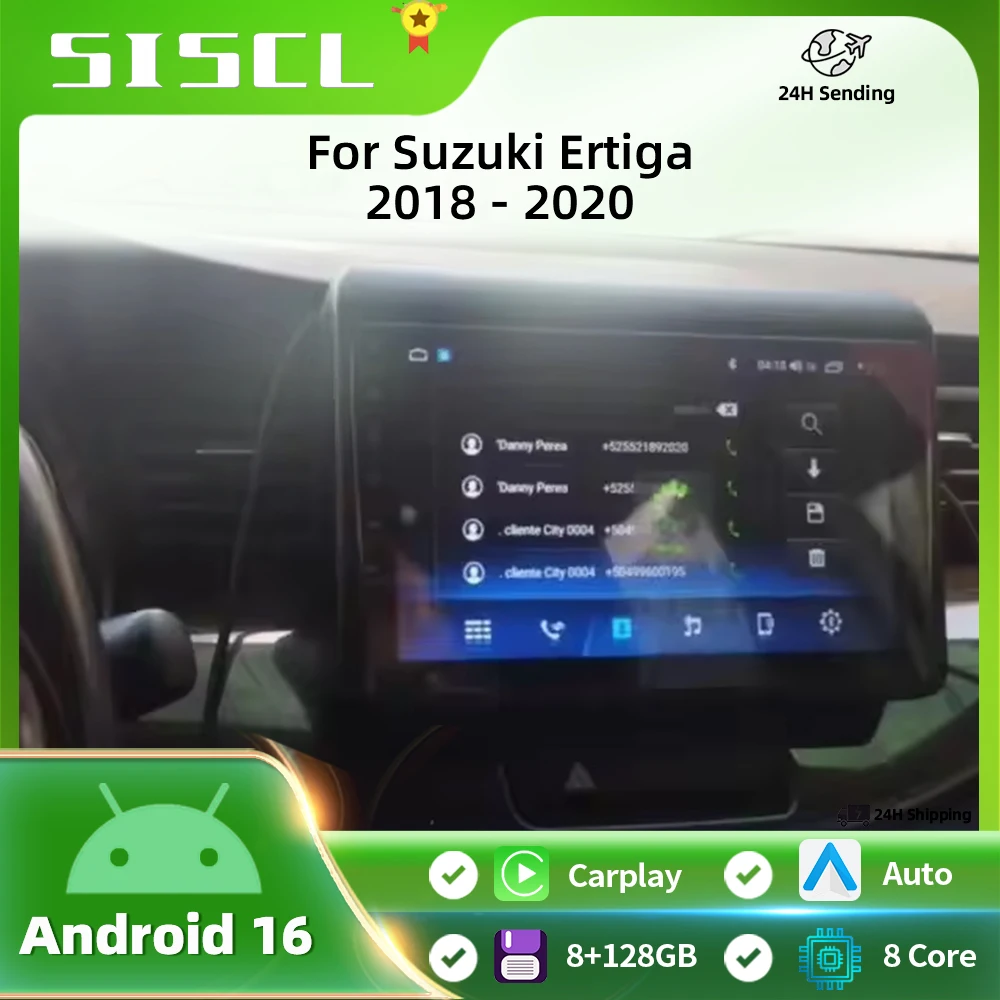 

Android 16 Carplay Auto For Suzuki ERTIGA 2018 2019 2020 Multimedia Navigation Car Radio Player Video WIFi+4G Stereo 360 Camera