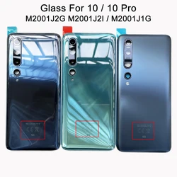 A+++ Battery Case Rear Housing Cover For Xiaomi MI 10 5G Mi 10 Pro Back battery Door Replacement Hard + Adhesive Sticker