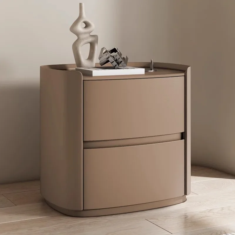 Mesita de noche Premium, 2 mesas de centro pequeñas, caja de almacenamiento creativa, alternativa, luz de lujo para el hogar y el dormitorio