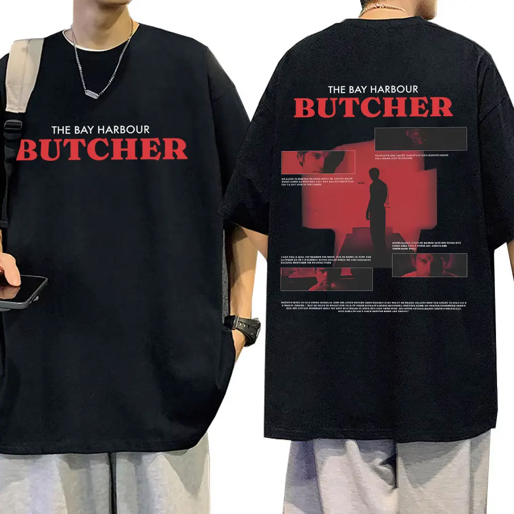 

Dexter Morgan The Bay Harbour Butcher Graphic T-shirt Men Casual Cotton Oversized T Shirts Male Vintage TV Play Lover T-shirts