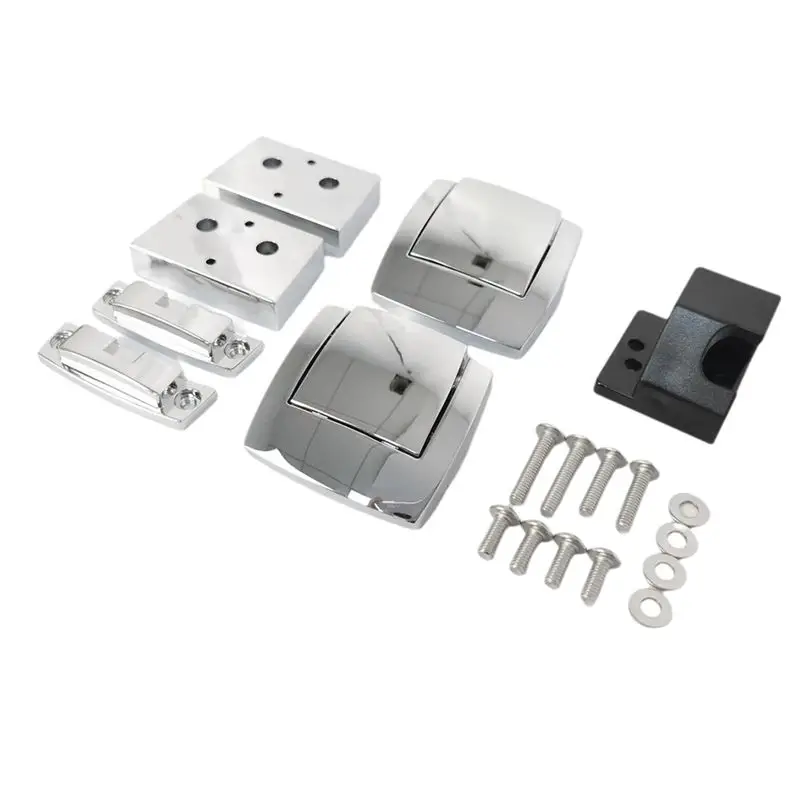 Ingenious-Motorcycle Saddlebag Locks Pops Tour Pack Pak Latches Spacers Lid Catch Kit For Touring Road Glide Luggage Lock